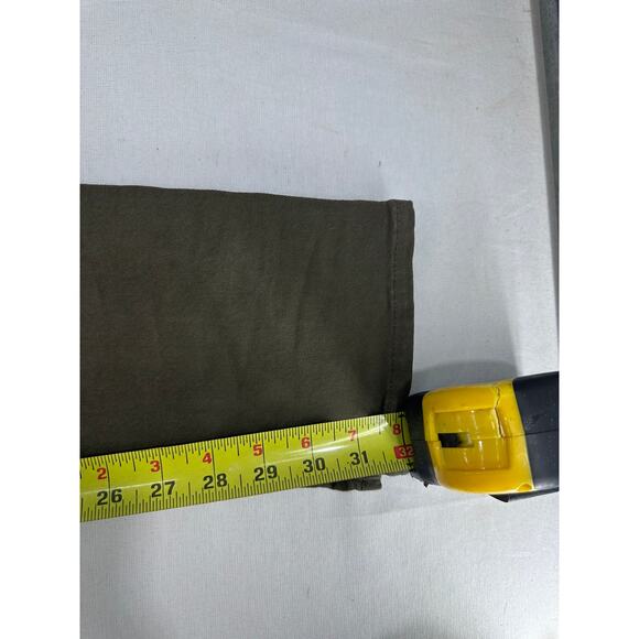 Paige Denim Women's sz 30 Peg Skinny Olive Green Pants Long 31.5" inseam - Picture 7 of 10